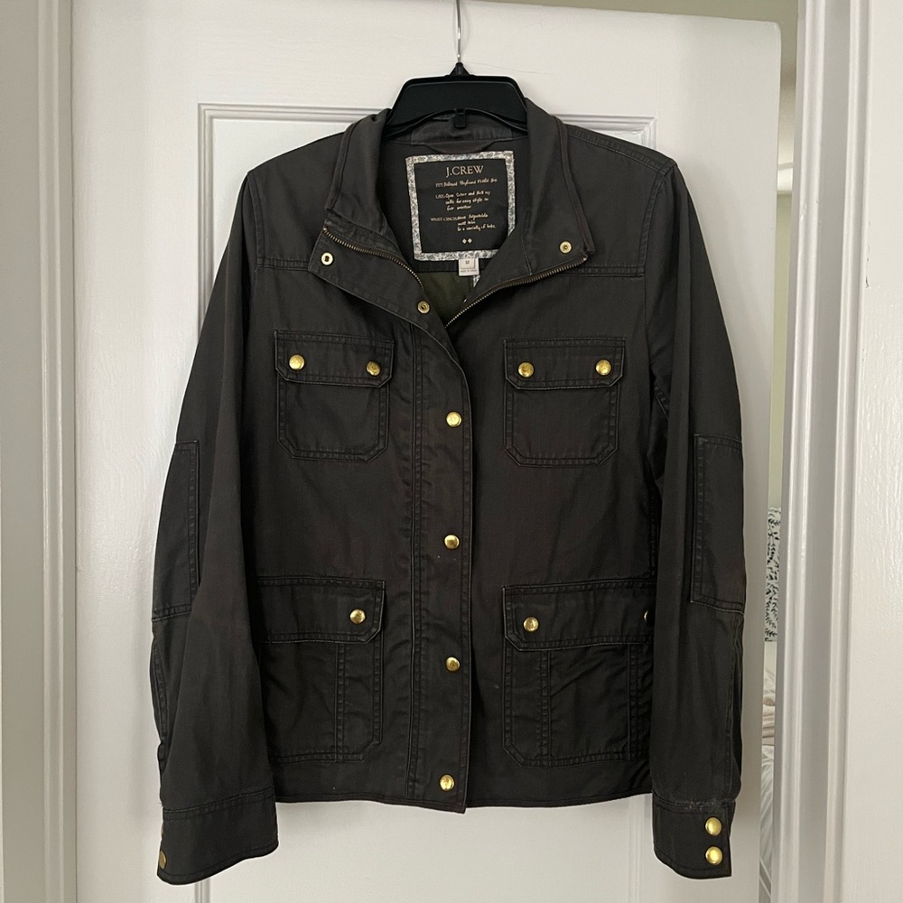 J. Crew Women's Olive Green Utility  Jacket, Size M